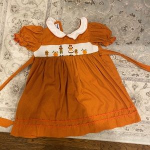 Smocked dress for fall, size 2